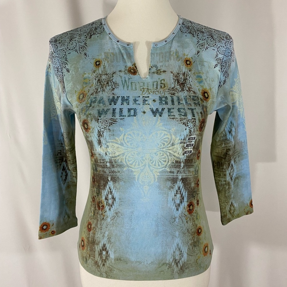 NWOT Skinny Minnie Vintage Western Top